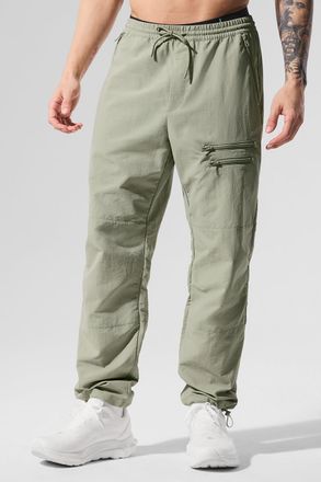 Alo | Takeaway Track Pants in Limestone Green, Size: 2XL