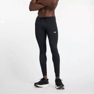 New Balance MenS Sleek Pocket Tight Pants In Black