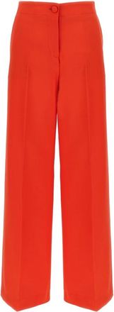 Brioni Broeken, Dames, Rood, M, Wol, Camilla Pants