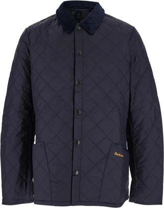 Barbour Gewatteerde buitenkleding jas voor Heritage stijl - Heren - Zomerjassen - Blauw - XL - Jassen