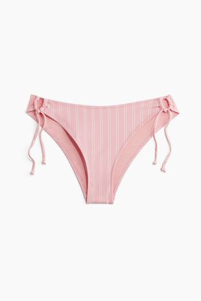 H&M Cheeky Tie-Tanga Bikinihose - Hellrosa/Gestreift