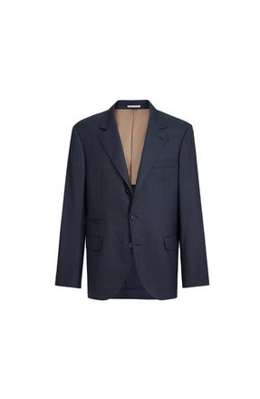 Brunello Cucinelli Houndstooth blazer in Navy Blue at Nordstrom, Size 52 It