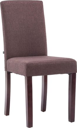 Clp Silla De Comedor Ina En Tela Marr&oacute;n Cappuccino