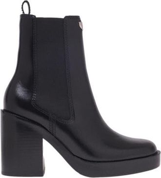 Maje Heeled leather Chelsea boots in Black at Nordstrom, Size 39