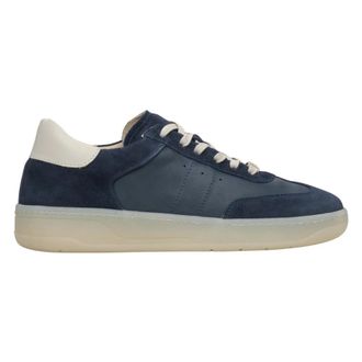 Estro & Luminara Dark Blue Low-Top Trainers with Beige Details - female - Estro - Sneakers - Blue - 3 UK - Shoes