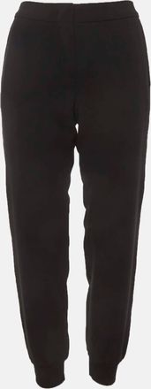 Max Mara Black Crepe And Knit Joggers