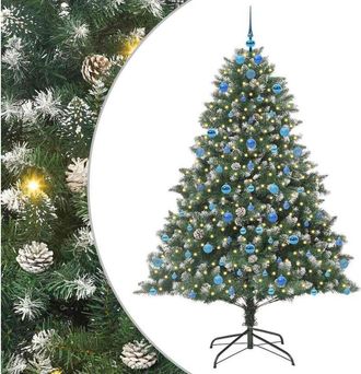 vidaXL &Aacute;rbol De Navidad Artificial Verde 210 Cm Pvc, Pl&aacute;stico Y Acero Vidaxl
