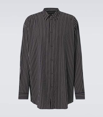 Balenciaga Flowing striped poplin shirt