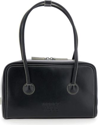 Marge Sherwood Soft Boston Bag - Dames - Schoudertassen - Zwart - ONE Size - Leer - Tassen