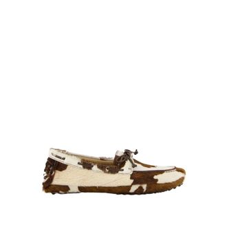Le Monde Beryl Schoenen, Dames, Veelkleurig, 36 EU, Leer, Calf Hair Driver Moccasins