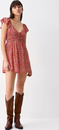 Twik Womens Floral bows short dress