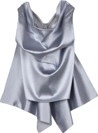 Sportmax Top with Back Zip - Light Grey