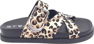 Strategia K-30Leopardato - Dames - Sandalen - Bruin - 36 EU - Leer - Schoenen