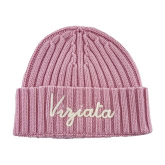 MC2 Saint Barth Viziata_23_Emb Beanie - Dames - Accessoires - Roze - Maat: S/M Zijde