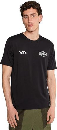 Rvca World Hex Short Sleeve Mens Clothing Black : 2XL, Cotton/Polyester