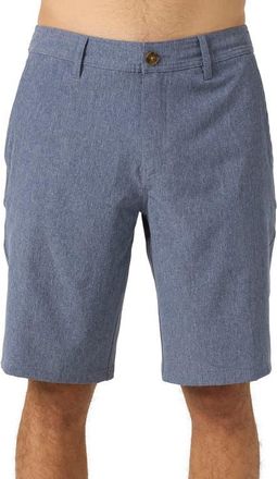 O'Neill Reserve Water Resistant Hybrid Shorts in Heather Navy at Nordstrom, Size 28