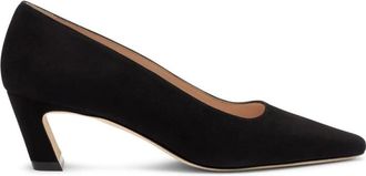 Stuart Weitzman Stassi Pump 50 - Dames - Schoenen - Zwart - Maat: 35 1/2 EU Leer
