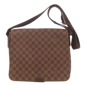 Louis Vuitton Pre-owned Cross Body Bags, female, Brown, Size: ONE SIZE Pre-owned Damier Ebene Shoulder Bag