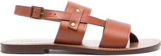 SOEUR Amazonia leather sandals - women - Calf Leather/Calf Leather/Calf Leather - 35 - Brown