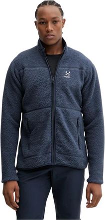 Hagl&ouml;fs Mossa Pile Jacket - - Sweatshirts & Hoodies - Uomo - Blu - S