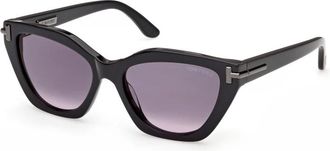 Tom Ford Sunglasses, female, Black, Size: 55 MM Icon Butterfly Sunglasses