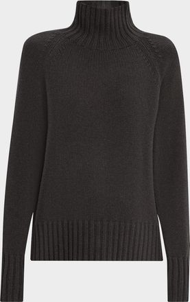 Max Mara Wool-Cashmere Mock-Neck Sweater