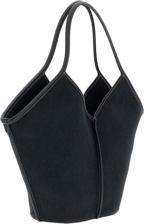 Hereu Black Cotton Tote Bag