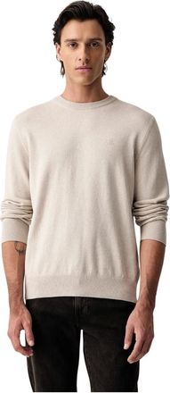 Marc O'Polo Jersey de cuello redondo - Knitwear - Hombre - Beige - XL