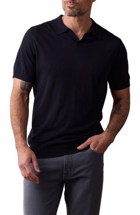 The Normal Brand Solid Johnny Collar Polo Sweater in Navy at Nordstrom, Size Xx-Large R