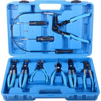 OEM Juego De 9 Alicates De Abrazadera De Manguera De Largo Alcance Para L&iacute;neas De Combustible Y Aceite