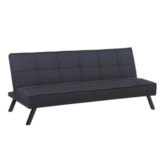 OEM Divano Letto 3 Posti Grigio Lino Prontoletto Salvaspazio Gambe Metallo