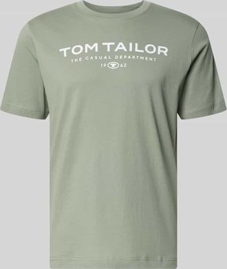 Tom Tailor Regular Fit T-Shirt aus reiner Baumwolle in Oliv, Gr&ouml;&szlig;e XXXL