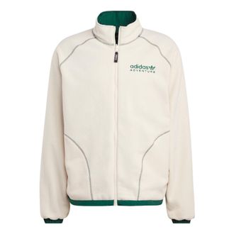adidas Originals Adventure Fleece Reversible Jacket White Green HR4227