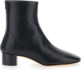Le Monde Beryl Carole Enkellaarsjes - Dames - Laarzen met Hak - Zwart - 38 1/2 EU - Leer - Schoenen