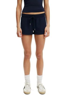 Cotton On Womens Active Stretch Modal Fleece Mini Short in Prep Sport Navy at Nordstrom, Size X-Small
