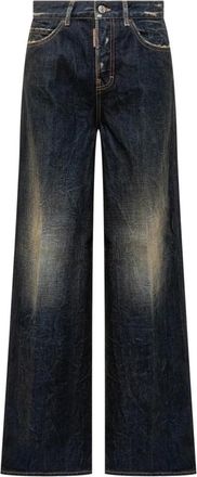 Dsquared2 Traveller Jeans - Dames - Loose Fit Jeans - Blauw - M - Denim - Jeans