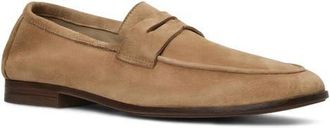 Aquatalia Jon Penny Loafer in Tan Suede at Nordstrom, Size 10.5