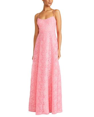 Monique Lhuillier Linda Lace Maxi Dress