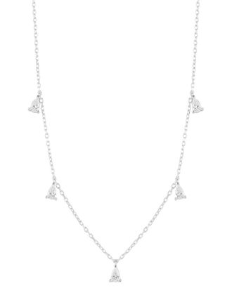 Glaze Jewelry Silver Cz Necklace