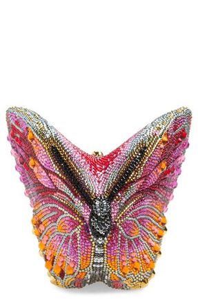 Judith Leiber Butterfly Crystal Clutch in Champagne Multi at Nordstrom