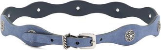Etro studded suede belt - Blue