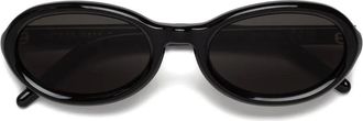 Retro Superfuture Cherry oval-frame sunglasses - unisex - Acetate - 55 - Black