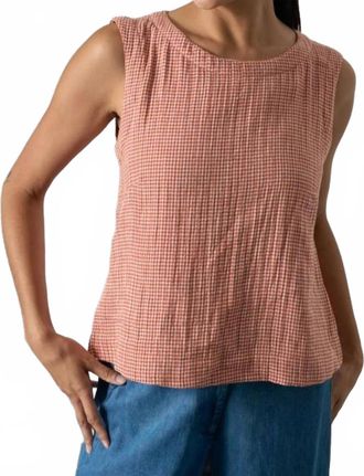 Bibico Pippa Sleeveless Top In Rust