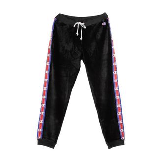 Champion Sweatpants, female, Black, Size: M Black Rib Cuff Womens Pants