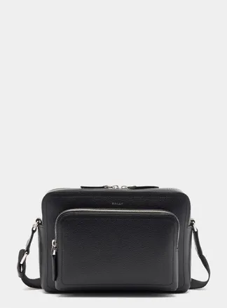 Bally Capitol Crossbody Bag in Leather in Black+Palladio at Nordstrom