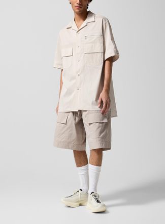 Yohji Yamamoto Mens Technical fabric cargo Bermuda short