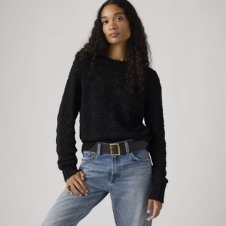 Levi's Hope Crochet Pullover - Womens - XS - Black
