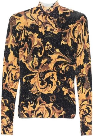 Versace Jeans Couture Baroque High-Neck Sweater - Dames - Coltruien - Veelkleurig - L - Truien & Vesten
