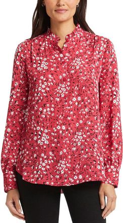 NYDJ Ruffle neck Blouse