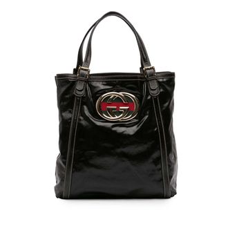 Gucci Tweedekans Patent Dialux Britt Web Tote